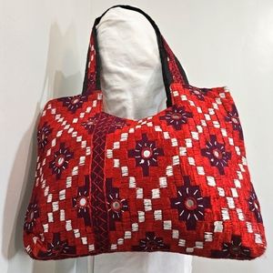 Handmade Embroidered & Mirrored Vintage Tribal Gypsy Purse from Rajasthan India
